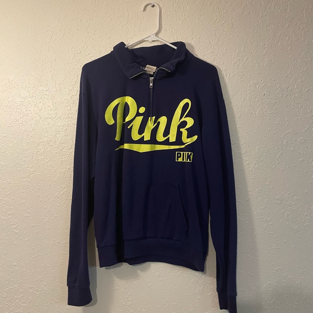 Blue and yellow sweatshirt